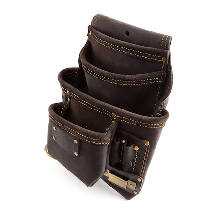 Ox Tools OX Pro 10-Pocket Tool/Fastener Pouch, Oil-Tanned Leather OX-P263701